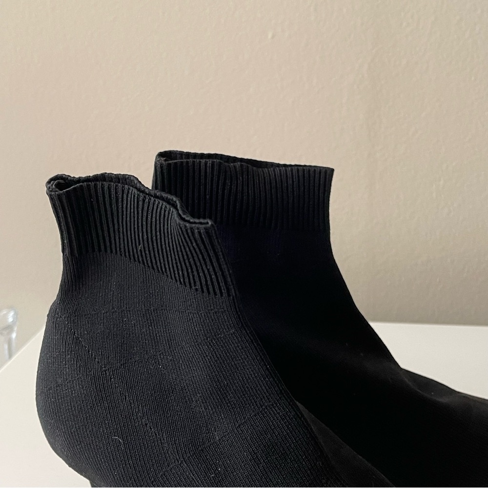 TONY BIANCO Gwen black‎ sock knit booties 6.5 - Picture 7 of 9